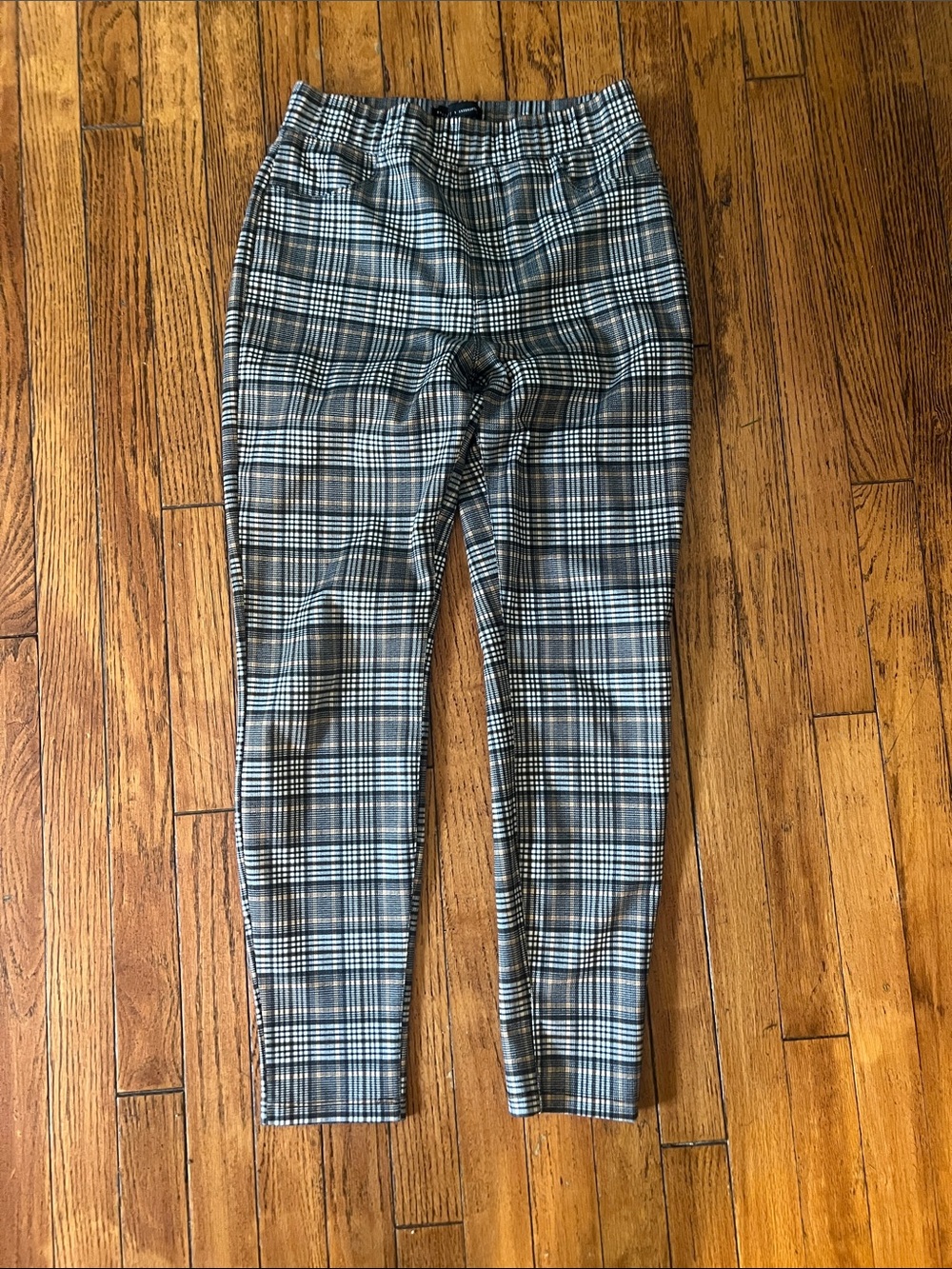 Anthropologie Plaid Leggings in Black, Gray, White